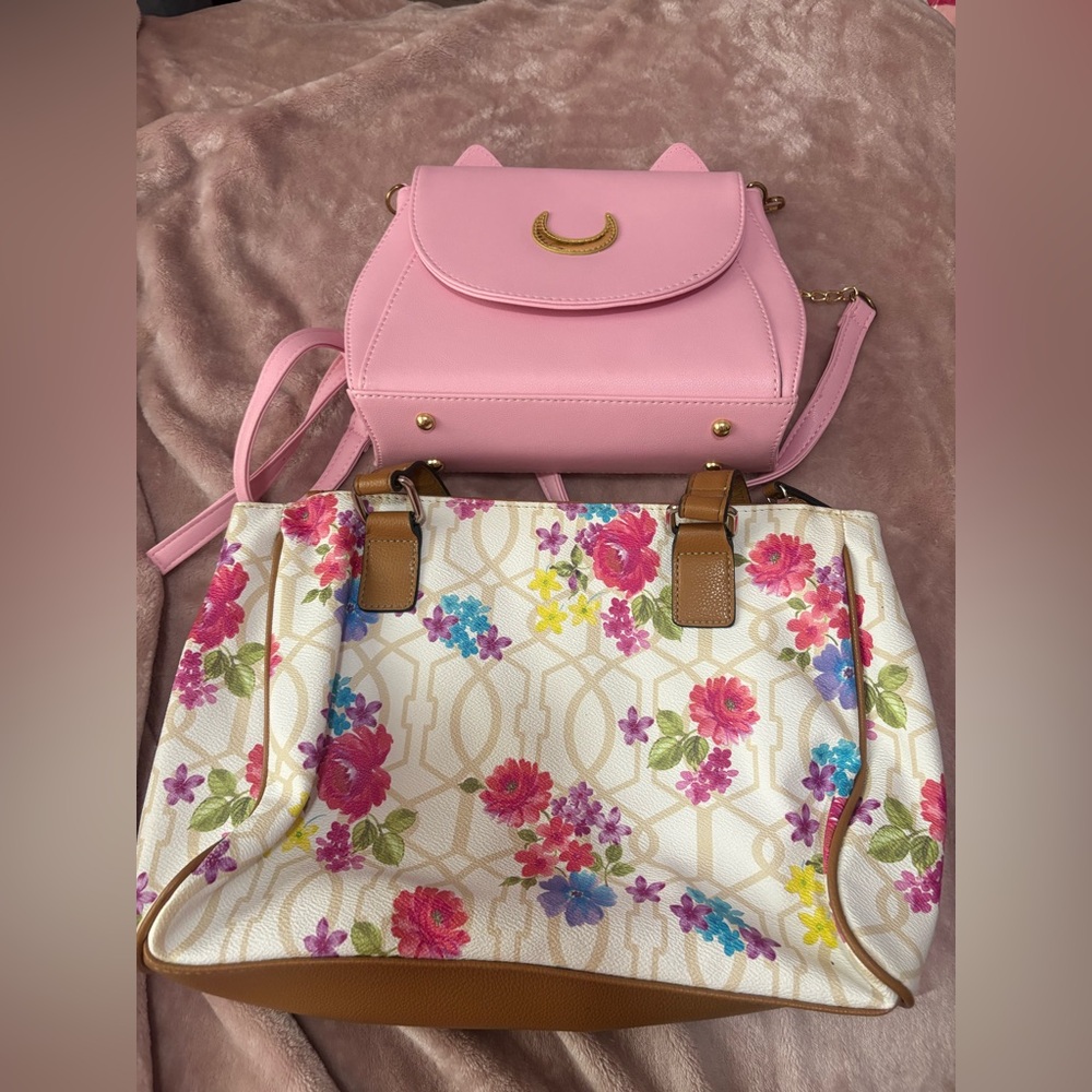 Purse lot sailor moon and flower purse